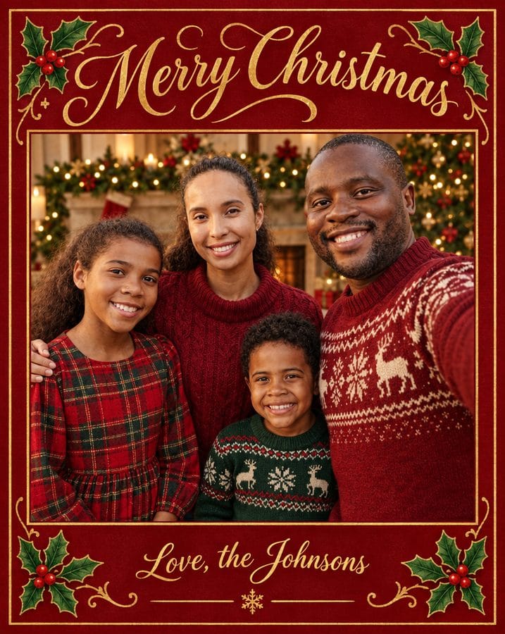 Christmas Card result made with AnyPic