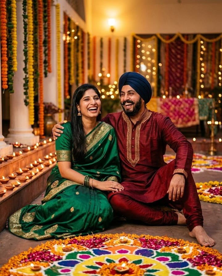 Diwali Portrait: an image made with AnyPic