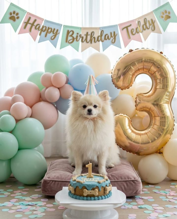 Pet Birthday result made with AnyPic