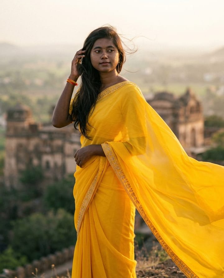 Retro Saree: an image made with AnyPic